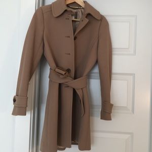 J. Crew double cloth trench, camel, 0, EUC